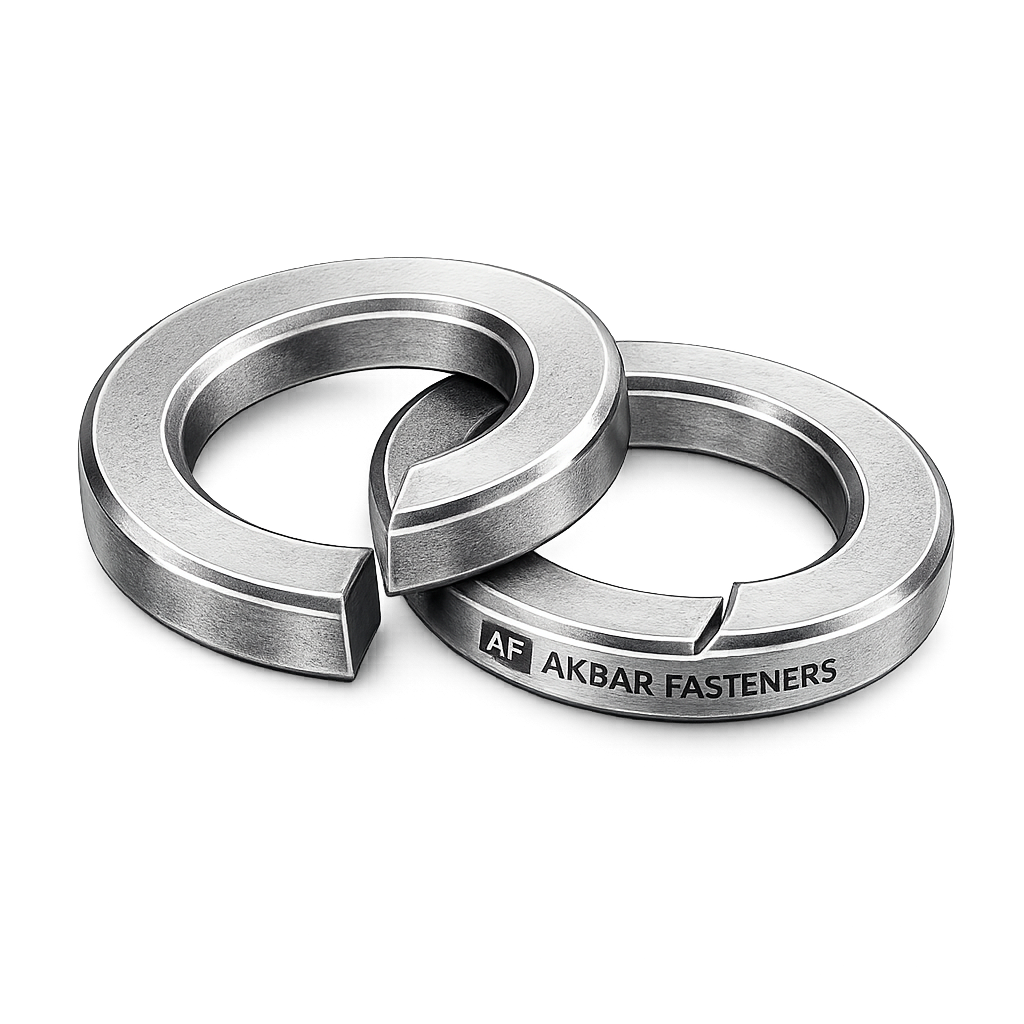DIN 128 A Split Spring Washers, Curved Form A