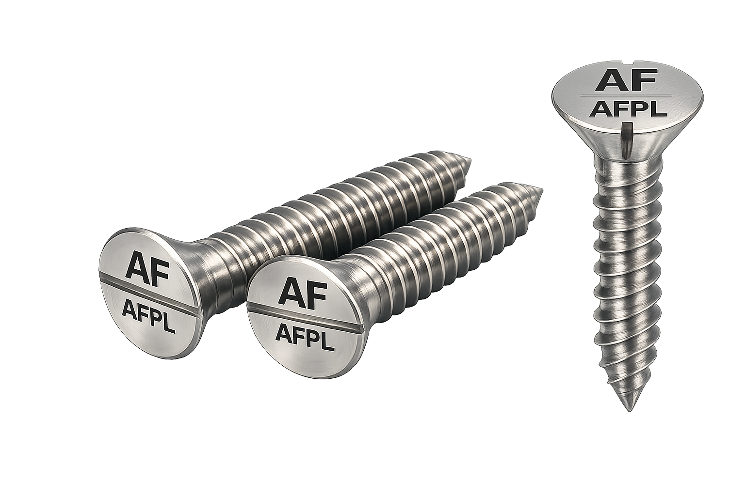 DIN 97 Slotted Flat Head Wood Screws